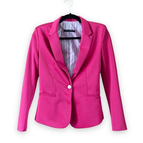 Zara Jackets & Coats Zara Hot Pink Womens Blazer Poshmark